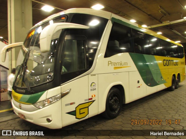 Empresa Gontijo de Transportes 18460 na cidade de Belo Horizonte, Minas Gerais, Brasil, por Hariel Bernades. ID da foto: 10459897.