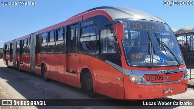 Cristo Rei > CCD Transporte Coletivo > SPE Via Mobilidade S/A DE706 na cidade de Curitiba, Paraná, Brasil, por Lucas Weber Calizario. Número da foto: #10460123.