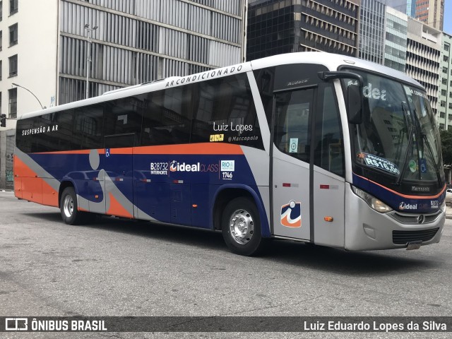 Viação Ideal B28732 na cidade de Rio de Janeiro, Rio de Janeiro, Brasil, por Luiz Eduardo Lopes da Silva. Número da foto: #10534793.