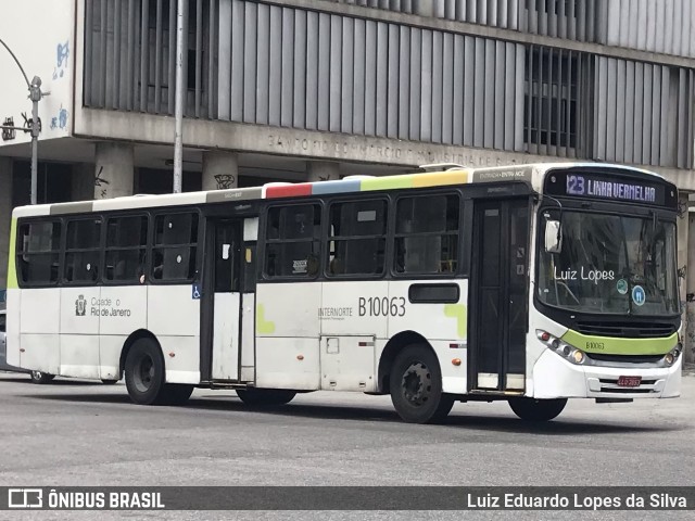 Transportes Paranapuan B10063 na cidade de Rio de Janeiro, Rio de Janeiro, Brasil, por Luiz Eduardo Lopes da Silva. Número da foto: #10534790.