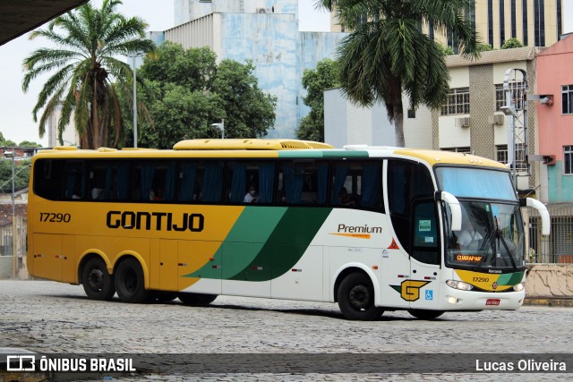 Empresa Gontijo de Transportes 17290 na cidade de Governador Valadares, Minas Gerais, Brasil, por Lucas Oliveira. ID da foto: 10533273.