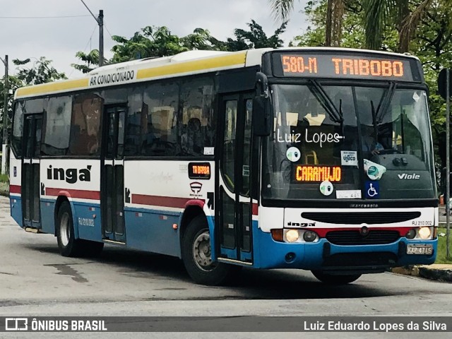 Auto Lotação Ingá RJ 210.002 na cidade de Niterói, Rio de Janeiro, Brasil, por Luiz Eduardo Lopes da Silva. ID da foto: 10534857.