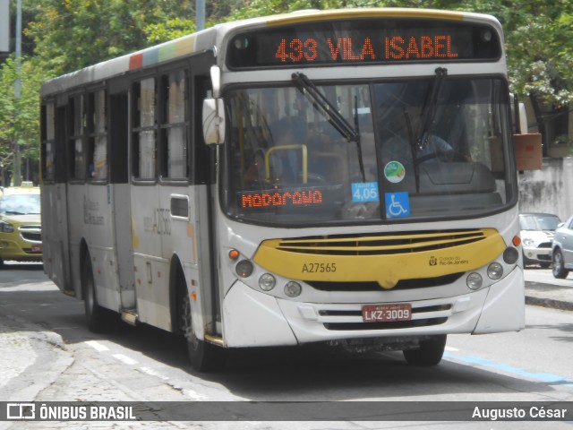 Transportes Vila Isabel A27565 na cidade de Rio de Janeiro, Rio de Janeiro, Brasil, por Augusto César. Número da foto: #10532088.