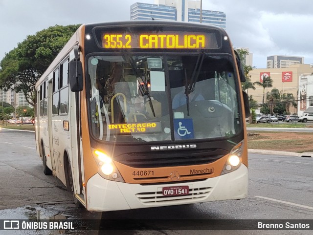 Auto Viação Marechal Brasília 440671 na cidade de Taguatinga, Distrito Federal, Brasil, por Brenno Santos. Número da foto: #10533634.
