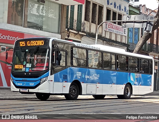 Viação Nossa Senhora das Graças A71548 na cidade de Rio de Janeiro, Rio de Janeiro, Brasil, por Felipe Fernandes. Número da foto: #10532853.