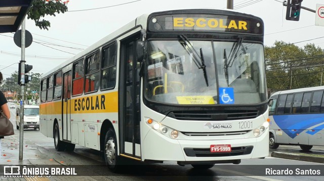 Auto Viação ABC - Escolar 12001 na cidade de São Bernardo do Campo, São Paulo, Brasil, por Ricardo Santos. Número da foto: #10532931.