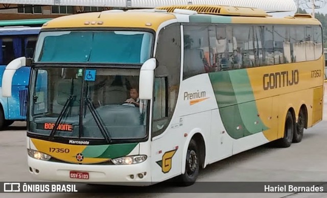 Empresa Gontijo de Transportes 17350 na cidade de Betim, Minas Gerais, Brasil, por Hariel Bernades. ID da foto: 10533554.