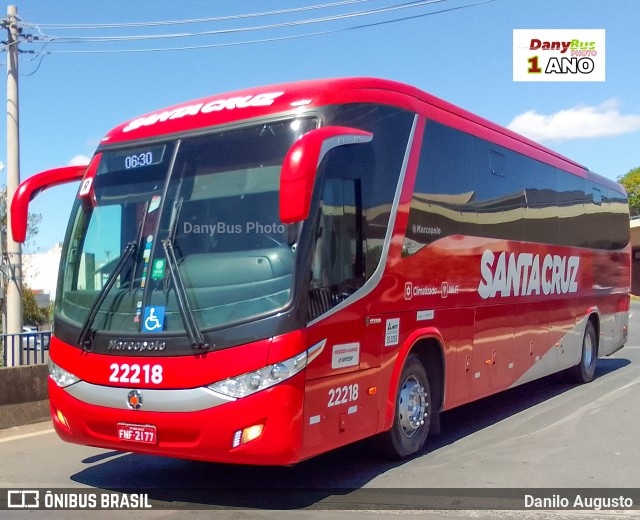 Viação Santa Cruz 22218 na cidade de Campinas, São Paulo, Brasil, por Danilo Augusto. Número da foto: #10558015.