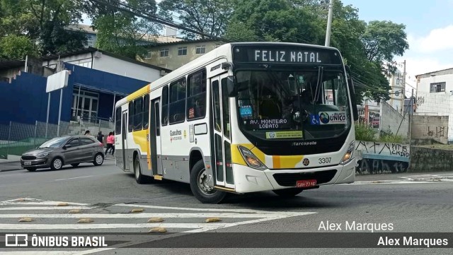 Viação Campo dos Ouros 3307 na cidade de Guarulhos, São Paulo, Brasil, por Alex Marques. Número da foto: #10558173.