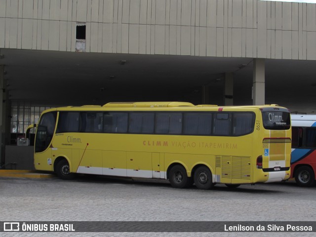 Viação Itapemirim 8651 na cidade de Caruaru, Pernambuco, Brasil, por Lenilson da Silva Pessoa. ID da foto: 10558299.