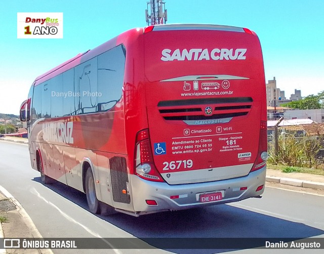 Viação Santa Cruz 26719 na cidade de Campinas, São Paulo, Brasil, por Danilo Augusto. Número da foto: #10558013.