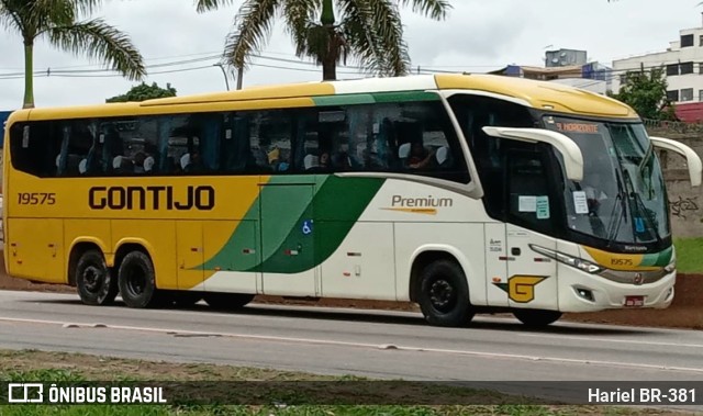 Empresa Gontijo de Transportes 19575 na cidade de Betim, Minas Gerais, Brasil, por Hariel BR-381. ID da foto: 10558494.