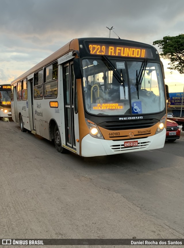 Auto Viação Marechal Brasília 440183 na cidade de Taguatinga, Distrito Federal, Brasil, por Daniel Rocha dos Santos. ID da foto: 10559174.