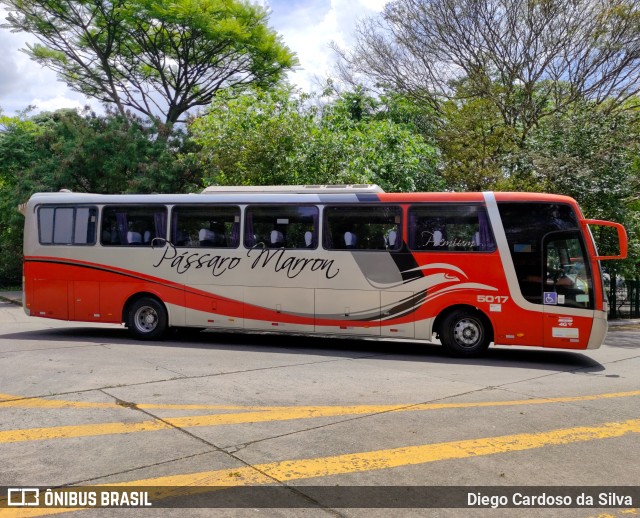 Empresa de Ônibus Pássaro Marron 5017 na cidade de São Paulo, São Paulo, Brasil, por Diego Cardoso da Silva. ID da foto: 10558856.