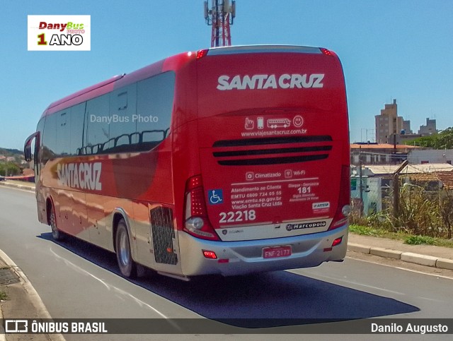 Viação Santa Cruz 22218 na cidade de Campinas, São Paulo, Brasil, por Danilo Augusto. Número da foto: #10558018.