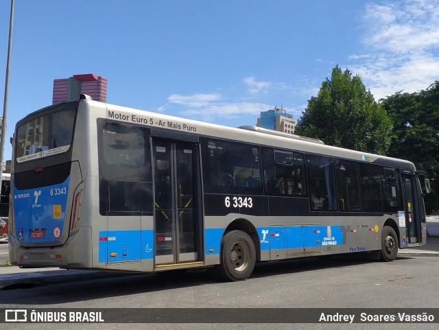 Viação Paratodos > São Jorge > Metropolitana São Paulo > Mobibrasil 6 3343 na cidade de São Paulo, São Paulo, Brasil, por Andrey  Soares Vassão. Número da foto: #10558039.