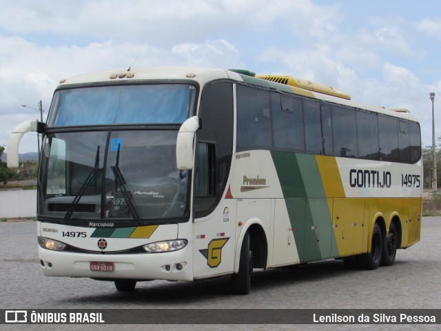 Empresa Gontijo de Transportes 14975 na cidade de Caruaru, Pernambuco, Brasil, por Lenilson da Silva Pessoa. ID da foto: 10558277.