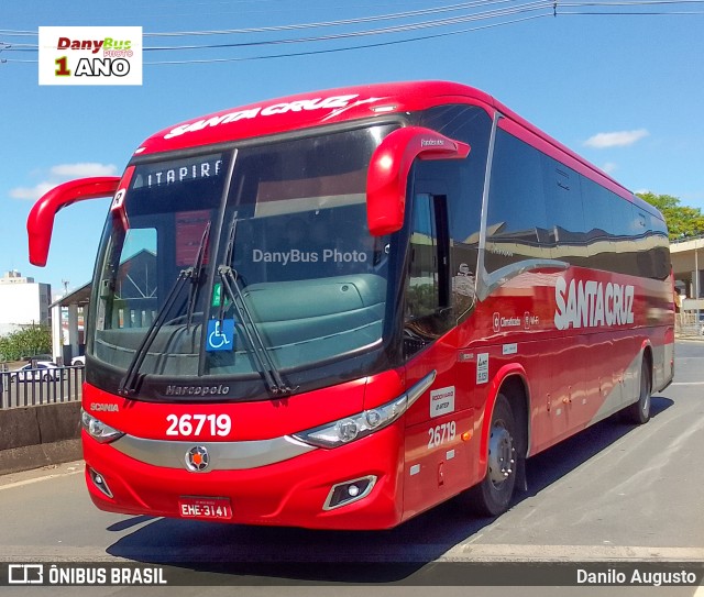 Viação Santa Cruz 26719 na cidade de Campinas, São Paulo, Brasil, por Danilo Augusto. Número da foto: #10558011.