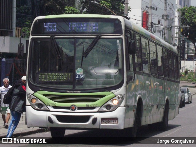 Viação VG B31160 na cidade de Rio de Janeiro, Rio de Janeiro, Brasil, por Jorge Gonçalves. ID da foto: 10558231.