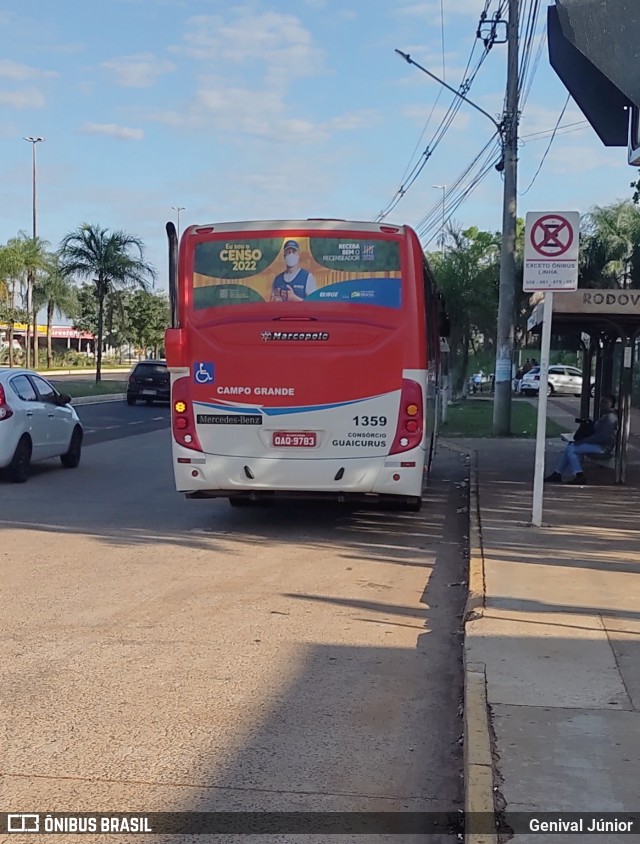 Viação Cidade Morena 1359 na cidade de Campo Grande, Mato Grosso do Sul, Brasil, por Genival Júnior. Número da foto: #10561789.