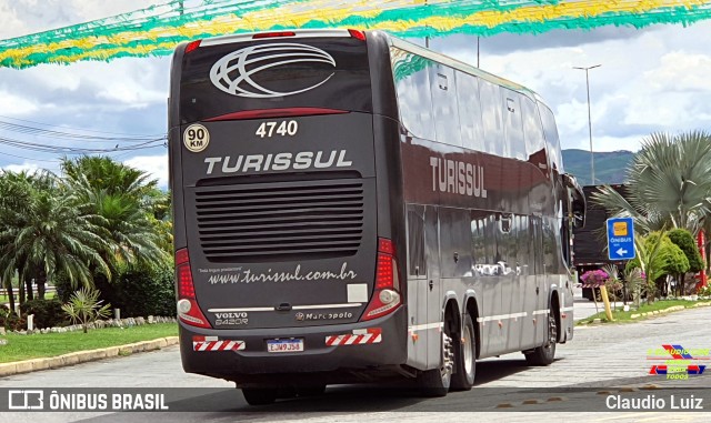 Turissul Catarinense Turismo 4740 na cidade de Itatiaia, Rio de Janeiro, Brasil, por Claudio Luiz. Número da foto: #10562615.