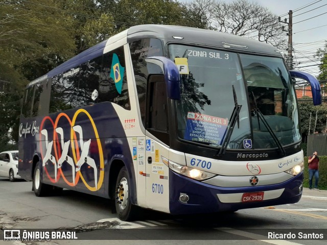 Confort Bus Viagens e Turismo 6700 na cidade de São Paulo, São Paulo, Brasil, por Ricardo Santos. ID da foto: 10561728.