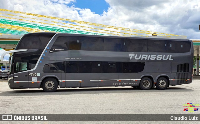 Turissul Catarinense Turismo 4740 na cidade de Itatiaia, Rio de Janeiro, Brasil, por Claudio Luiz. Número da foto: #10562606.