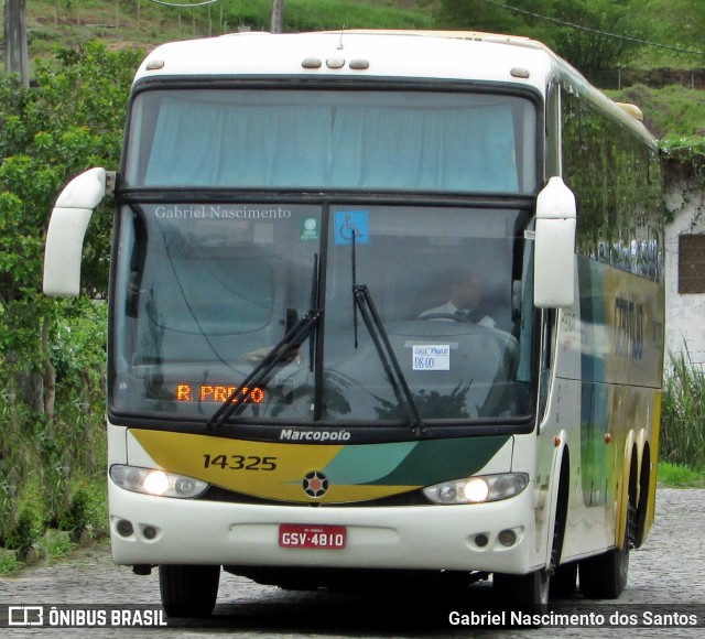 Empresa Gontijo de Transportes 14325 na cidade de Ipiaú, Bahia, Brasil, por Gabriel Nascimento dos Santos. ID da foto: 10560875.