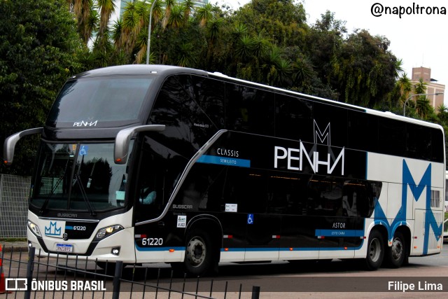 Empresa de Ônibus Nossa Senhora da Penha 61220 na cidade de Curitiba, Paraná, Brasil, por Filipe Lima. ID da foto: 10565032.