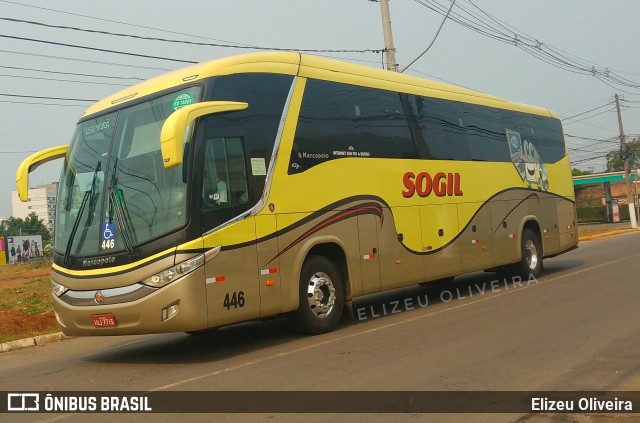 SOGIL - Sociedade de Ônibus Gigante Ltda. 446 na cidade de Gravataí, Rio Grande do Sul, Brasil, por Elizeu Oliveira. ID da foto: 10563441.