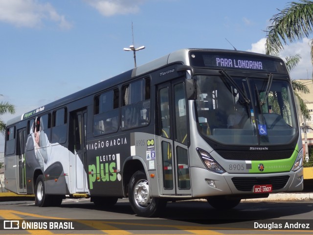 Viação Garcia 8905 na cidade de Londrina, Paraná, Brasil, por Douglas Andrez. Número da foto: #10567909.