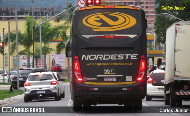 Expresso Nordeste 5671 na cidade de Goiânia, Goiás, Brasil, por Carlos Júnior. ID da foto: 10567060.