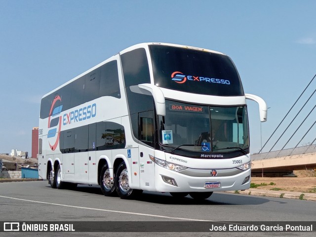 Expresso Transporte e Turismo Ltda. 35003 na cidade de Campinas, São Paulo, Brasil, por José Eduardo Garcia Pontual. ID da foto: 10566723.