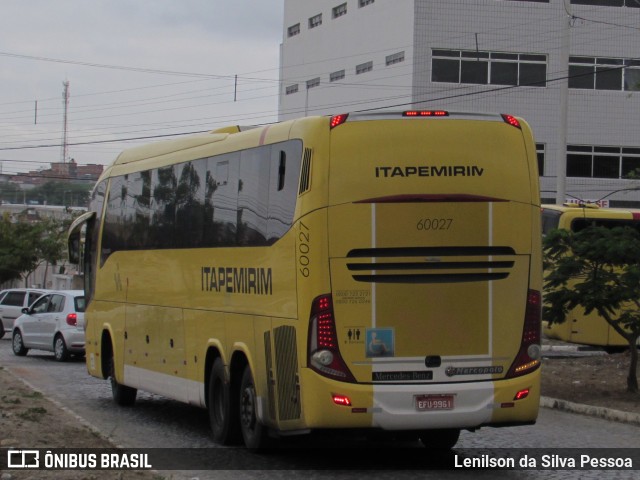 Viação Itapemirim 60027 na cidade de Caruaru, Pernambuco, Brasil, por Lenilson da Silva Pessoa. ID da foto: 10565816.