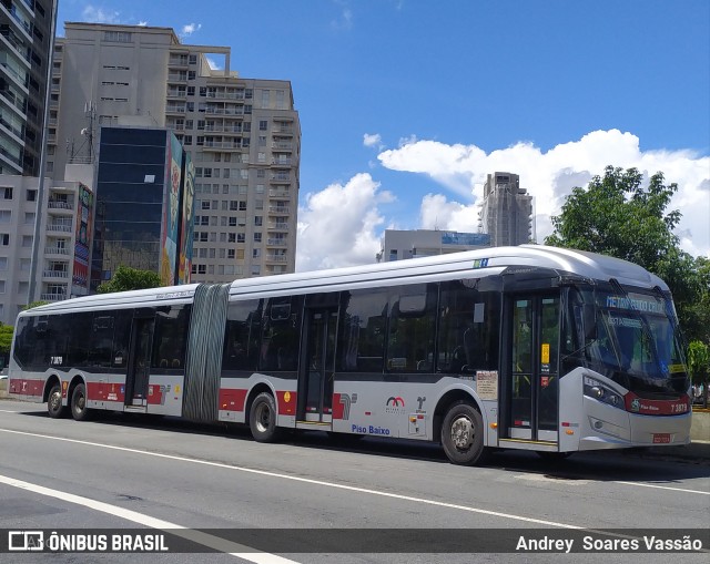 Viação Metrópole Paulista - Zona Sul 7 3879 na cidade de São Paulo, São Paulo, Brasil, por Andrey  Soares Vassão. ID da foto: 10567114.