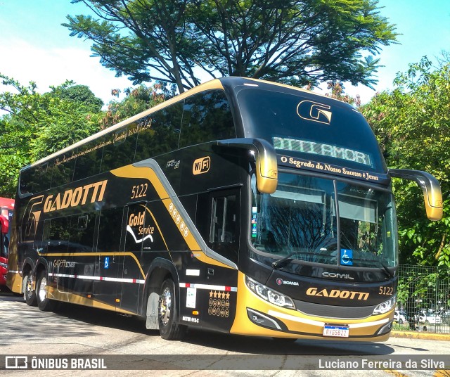 Auto Viação Gadotti 5122 na cidade de São Paulo, São Paulo, Brasil, por Luciano Ferreira da Silva. ID da foto: 10566403.