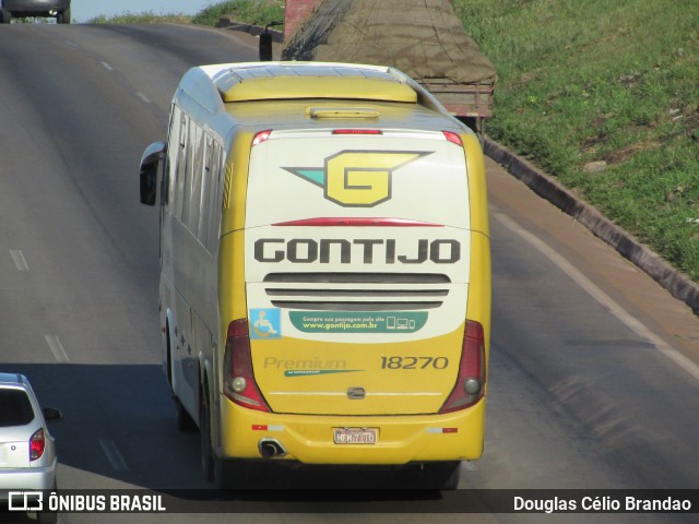 Empresa Gontijo de Transportes 18270 na cidade de Belo Horizonte, Minas Gerais, Brasil, por Douglas Célio Brandao. ID da foto: 10566008.