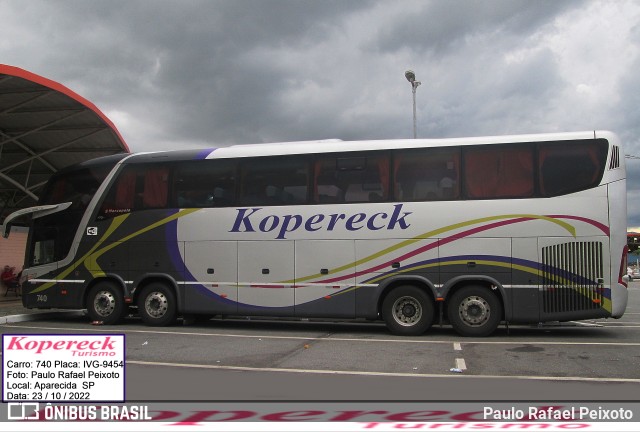 Kopereck Turismo 740 na cidade de Aparecida, São Paulo, Brasil, por Paulo Rafael Peixoto. Número da foto: #10567058.