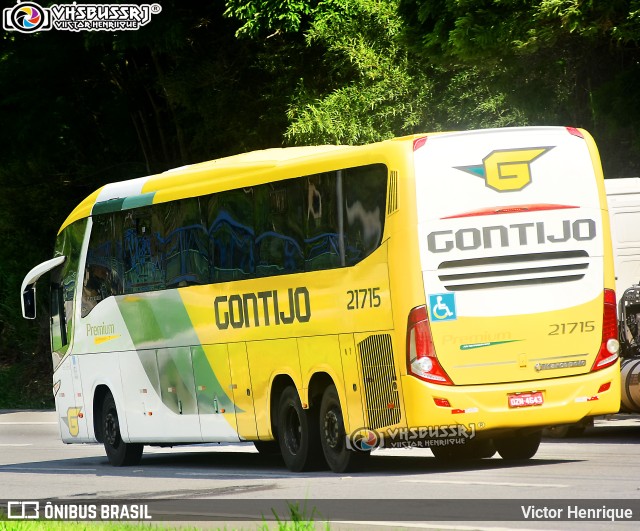 Empresa Gontijo de Transportes 21715 na cidade de Petrópolis, Rio de Janeiro, Brasil, por Victor Henrique. Número da foto: #10570655.