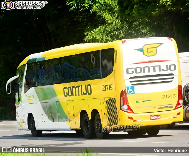 Empresa Gontijo de Transportes 21715 na cidade de Petrópolis, Rio de Janeiro, Brasil, por Victor Henrique. ID da foto: 10570655.