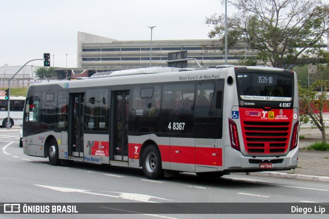 Express Transportes Urbanos Ltda 4 8367 na cidade de São Paulo, São Paulo, Brasil, por Diego Lip. ID da foto: 10570295.