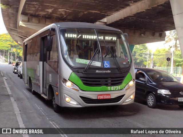 Transcooper > Norte Buss 1 6731 na cidade de São Paulo, São Paulo, Brasil, por Rafael Lopes de Oliveira. ID da foto: 10568805.