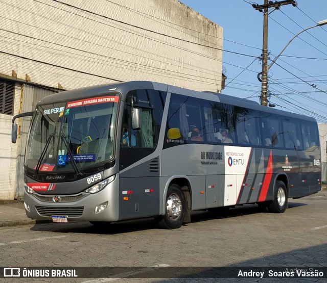 BR Mobilidade Baixada Santista 8059 na cidade de São Vicente, São Paulo, Brasil, por Andrey  Soares Vassão. ID da foto: 10569496.