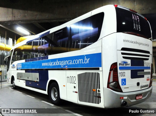 Auto Viação Bragança 11002 na cidade de São Paulo, São Paulo, Brasil, por Paulo Gustavo. Número da foto: #10569494.