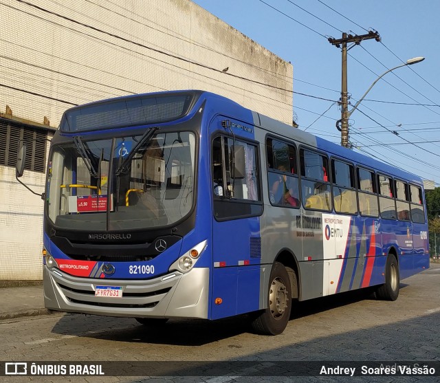 BR Mobilidade Baixada Santista 821090 na cidade de São Vicente, São Paulo, Brasil, por Andrey  Soares Vassão. Número da foto: #10569514.
