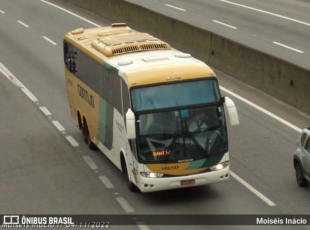 Empresa Gontijo de Transportes 14650 na cidade de Cubatão, São Paulo, Brasil, por Moiséis Inácio. ID da foto: 10570163.