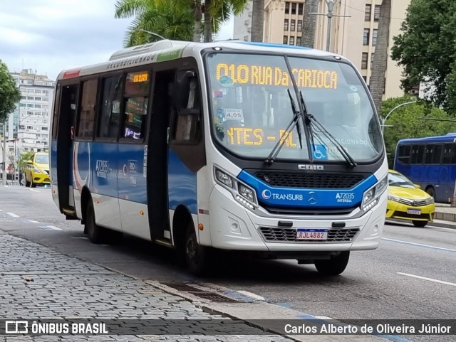 Transurb A72035 na cidade de Rio de Janeiro, Rio de Janeiro, Brasil, por Carlos Alberto de Oliveira Júnior. Número da foto: #10573621.