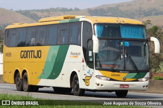 Empresa Gontijo de Transportes 14515 na cidade de Roseira, São Paulo, Brasil, por José Augusto de Souza Oliveira. ID da foto: 10574295.