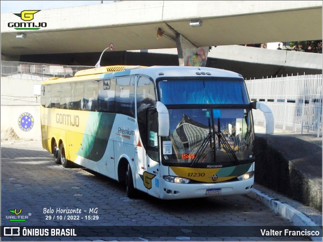 Empresa Gontijo de Transportes 17230 na cidade de Belo Horizonte, Minas Gerais, Brasil, por Valter Francisco. ID da foto: 10575497.