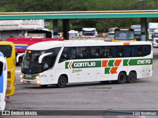 Empresa Gontijo de Transportes 21670 na cidade de Juiz de Fora, Minas Gerais, Brasil, por Luiz Krolman. ID da foto: 10575131.